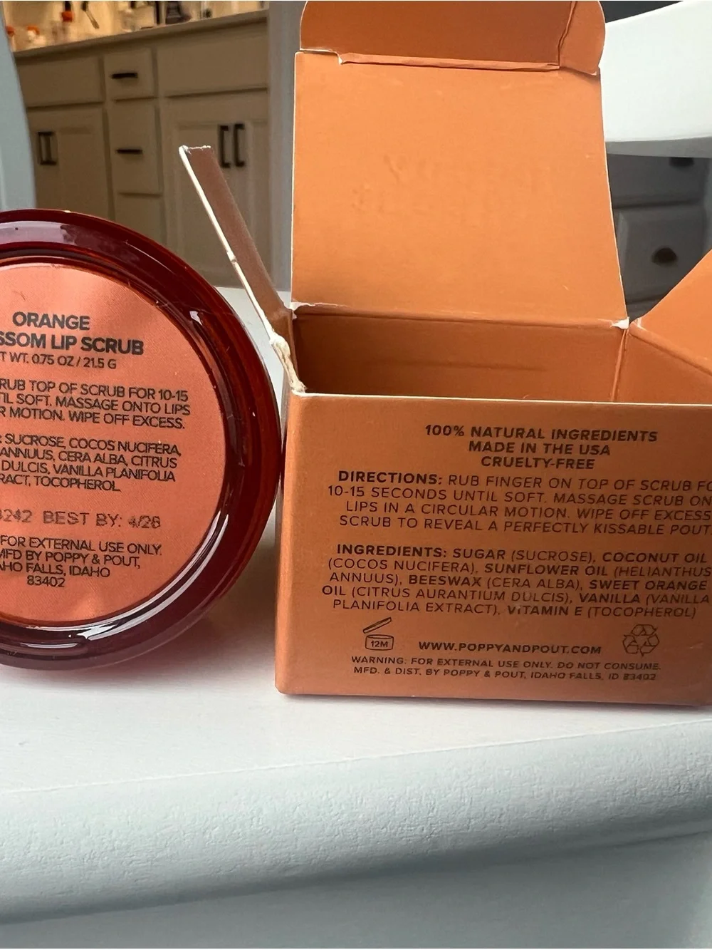Hydrating Lip Balm — Bright Orange